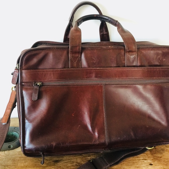Wilsons Leather Brown Laptop Bag - Picture 3 of 6